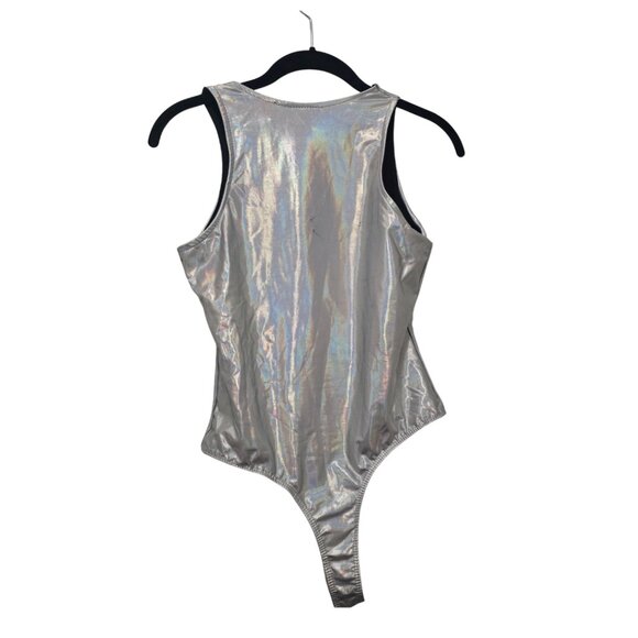 Silver Metallic Bodysuit - Size Large ✨ - Picture 4 of 4